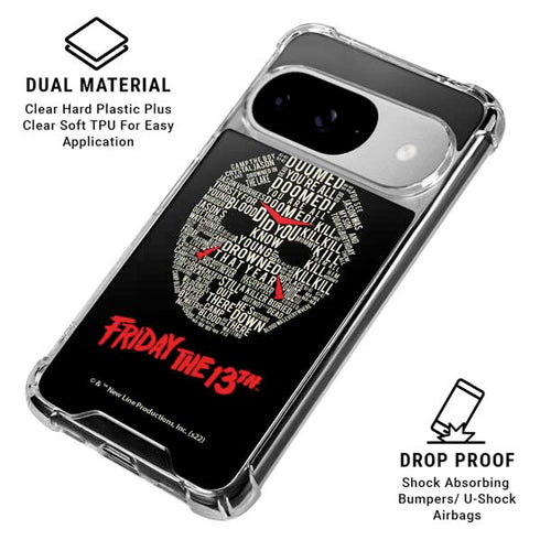 Warner Bros Friday the 13th Doomed Google Pixel 10 Clear Case